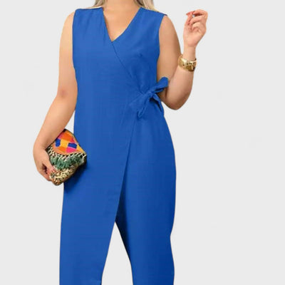 Inès - Elegant jumpsuit med V-udskæring