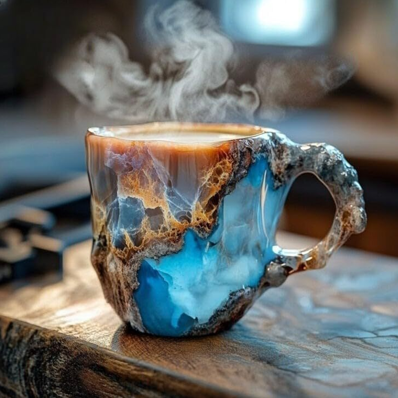 CrystalMug - Mineral Krystal Kaffe Kopper